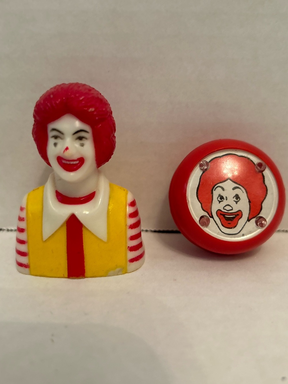 Vintage McDonald’s toys, pencil sharpener and yo-yo